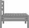 vidaXL - 3-delige - Loungeset - massief - grenenhout - grijs