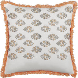 SATIVUS - Sierkussen - Wit - 45 x 45 cm - Katoen