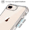 iMoshion Hoesje Geschikt voor iPhone 7 / 8 / SE (2020) / SE (2022) Hoesje Shockproof - iMoshion Rugged Air Case - Transparant