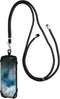 Mobiparts Universal Phonestrap - Telefoonhanger met standfunctie en selfie ring - Zwart