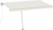 vidaXL - Luifel - vrijstaand - automatisch - 450x350 - cm - crèmekleurig