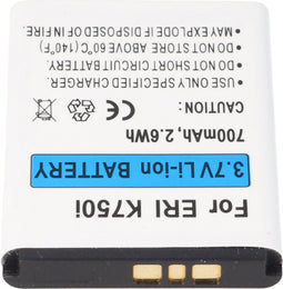 BST-37 vervangende batterij voor Sony Ericsson V600i, D750, K750i, K600i, J100I, J110I, J120I, J220I, J230I 3,7 volt 700mAh