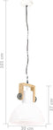 vidaXL Hanglamp industrieel rond 25 W E27 30 cm wit