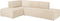 MUST Living Corner sofa Cliff left,80x273x180 cm, Honey sand