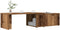 vidaXL - Salontafel - 150x50x35 - cm - bewerkt - hout - oud - houtkleurig