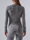 Craft Fuseknit Comfort Rn L/S Thermoshirt Dames - Zacht en elastisch - Dark Grey
