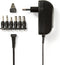 Nedis Universele AC-Stroomadapter - 18 W - 3 - 12 V DC - 1.80 m - 1.5 / 2.1 A - 6 plug(s) - Zwart