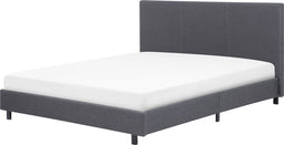 ALBI - Tweepersoonsbed - Grijs - 160 x 200 cm - Polyester