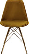 Kick Kuipstoel Velvet Goud - Goud Frame