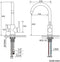 Auralum JLK0501 - 3-Weg Keukenkraan - Warm en koud water en gefilterd water - Zilver