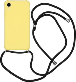 iMoshion Hoesje Geschikt voor iPhone Xr Hoesje Met Koord - iMoshion Color Backcover met koord - Geel