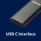 Philips Portable SSD - 2TB - USB 3.2 - Aluminium