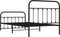 vidaXL - Bedframe - met - hoofd- - en - voeteneinde - metaal - zwart - 107x203 - cm