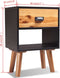 vidaXL - Nachtkastje - 40x30x57 - cm - massief - acaciahout