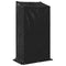 vidaXL - Haardhoutrek - met - regenhoes - 100x60x200 - cm - gegalvaniseerd - staal