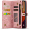 Caseme Geschikt voor iPhone 16 hoesje - Vintage 2 in 1 portemonnee - Roze