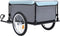vidaXL - Fietstrailer - 65 - kg - zwart - en - blauw
