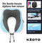 Kioto Reiskussen - Nekkussen set - Memory Foam - Inclusief slaapmasker en oordoppen - Blauw