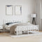 vidaXL - Bedframe - met - hoofd- - en - voeteneinde - metaal - wit - 160x200 - cm