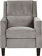 Beliani EGERSUND - TV-fauteuil - Grijs - Fluweel