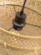 GOOD&MOJO Hanglamp Bhutan - Bamboe/Zwart - Ø40cm - Scandinavisch,Bohemian - Hanglampen Eetkamer, Slaapkamer, Woonkamer