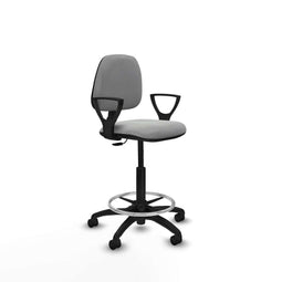 Piqueras y Crespo BFN01RN - Bureaustoel - Hoogteverstelbaar - Lichtgrijs