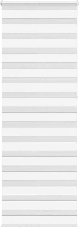 vidaXL - Zebra - rolgordijn - 75x230 - cm - stofbreedte - 70,9 - cm - polyester - wit
