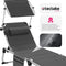 tectake® Ligbed Lorella - Ligstoel met zonneluifel - Inklapbaar - Antraciet
