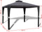 vidaXL - Prieel - met - dak - 3x3 - m - donkergrijs