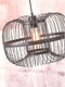 GOOD&MOJO Vloerlamp Hokkaido - Bamboe Zwart - 55x38x150cm - - Staande lampen voor Woonkamer - Slaapkamer