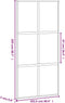 vidaXL - Schuifdeur - 102,5x205 - cm - gehard - glas - en - aluminium - zwart