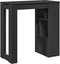 vidaXL - Bartafel - met - rekken - 102x50x103,5 - cm - bewerkt - hout - zwart