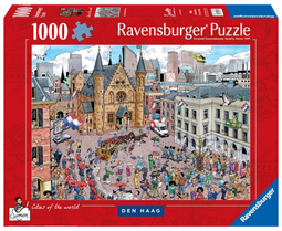 Fleroux Den Haag - Puzzel 1000 stukjes - Stadsbeeld met humor - 70 x 50 cm