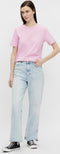 Pieces PCRIA SS FOLD UP SOLID TEE NOOS BC - T-shirt - Katoen - Pastel Lavender - Maat XS