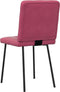 vidaXL - Eetkamerstoelen - 2 - st - fluweel - wijnrood