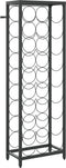 vidaXL - Wijnrek - voor - 27 - flessen - 34x18x100 - cm - smeedijzer - zwart