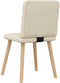 vidaXL - Eetkamerstoelen - 2 - st - stof - crèmekleurig