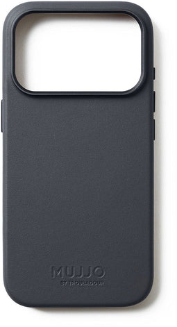 Mujjo iPhone 17 Pro - Lederen hoesje - 1mm verhoogde rand - Grijs