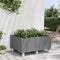 vidaXL - Plantenbak - met - wielen - 100x80x54 - cm - polypropeen - lichtgrijs