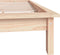 vidaXL - Bedframe - massief - grenenhout - 200x200 - cm