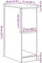 vidaXL - Garagekast - 30x51x85 - cm - massief - grenenhout - betongrijs