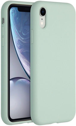 Accezz iPhone XR - Liquid Silicone Backcover - Schokabsorberend - Lichtblauw
