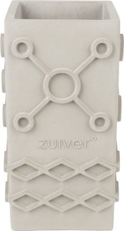 Zuiver Graphic Vaas Vierkant Grijs