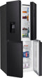 HANSEATIC HCDB18080DWDBI - Multi Door koel-vriescombinatie - 419 Liter - Zwart