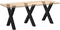 vidaXL - Eettafelpoten - 3 - st - X-vormig - 70x(72-73) - cm - staal - zwart