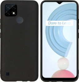 iMoshion Hoesje Geschikt voor Realme C21 Hoesje Siliconen - iMoshion Color Backcover - Zwart