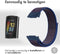 imoshion Nylon bandje - Geschikt voor Fitbit Charge 5, Charge 6 - Blauw - L