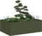 vidaXL - Plantenbak - 120x80x40 - cm - staal - olijfgroen