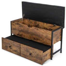Coast Opbergbank - 2 Lades - Max. 150kg - 101 x 41 x 58 cm - Bruin