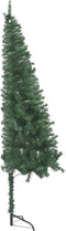 vidaXL - Kunstkerstboom - hoek - 120 - cm - PVC - groen